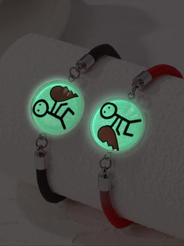 Magnetic Couple Bracelet, Fashionable Luminous Bracelet for Women & Men, Trendy All-match & Exquisite Jewelry for Birthday Gift