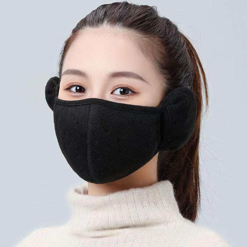 Winter Warm Thickened Face Mask, Unisex 3D Washable Reusable Cycling Windproof Face Mask with Breathable Hole, Sports & Outdoor Accessories