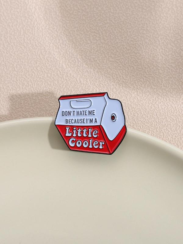 Letter Design Brooch, Fashion Alloy Badge for Daily Clothing Decor, Clothes Accessories for Men & Women,  Enamel Pin Suitable for Backpacks, Jeans, Scarves, Hats Decoration