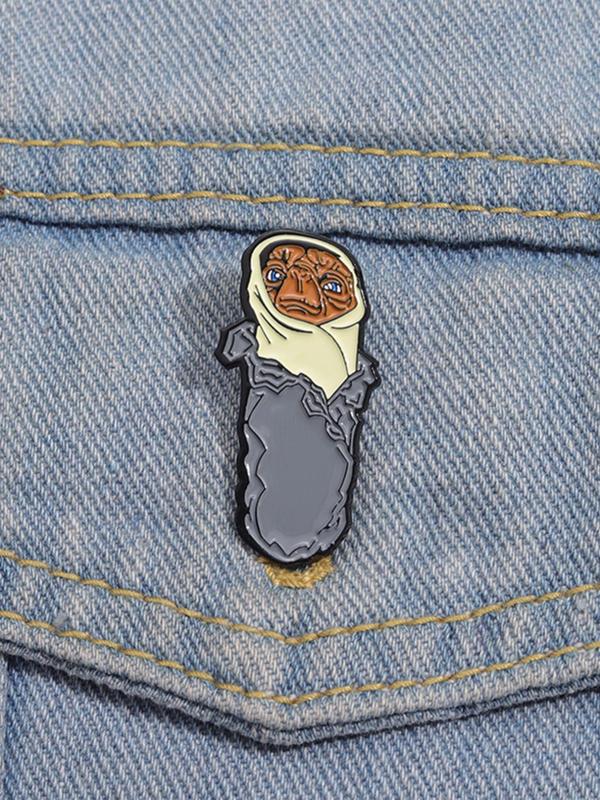 Cartoon Mexican Burrito Brooch, Cute Fashion Alloy Badge for Daily Clothing Decor, Trendy All-match & Exquisite Brooch for Birthday Gift