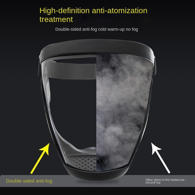 Clear Full Face Mask, High Definition Transparent Anti-fog Shield for Outdoor, Home & Kitchen, Comfortable Fit & Easy To Clean, Sports & Outdoor Accessories