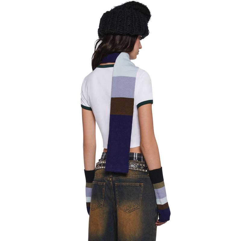Premonitions Striped Scarf