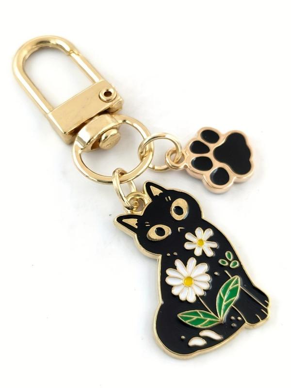 Cute Cat Design Keychain, Animal Paw Design Key Chain, Fashion Accessories for Men & Women, Wallet Car Pendant