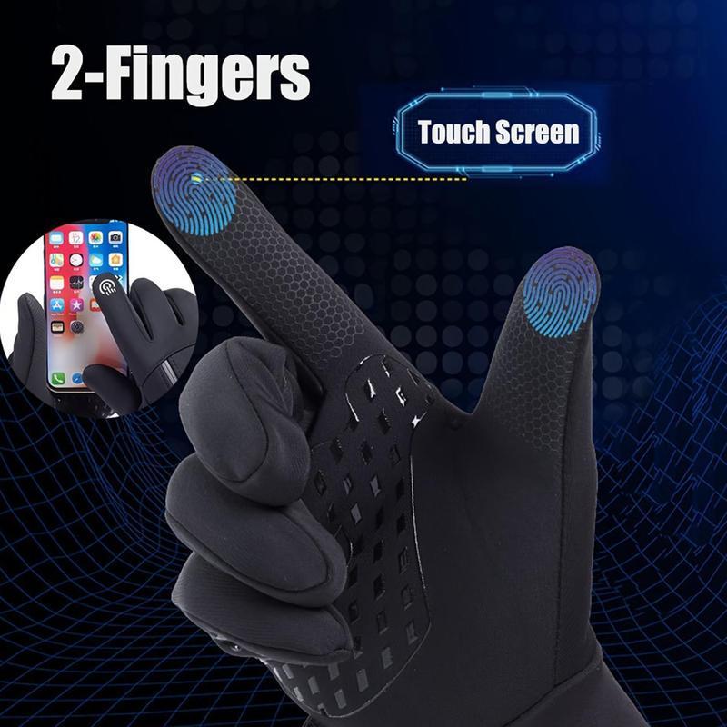 Winter Warm Gloves, 1 Pair Fashion Touch Screen Non-slip Windproof Gloves for Outdoor Cycling, Hiking, Sports Running, Ideal for Women and Girls
