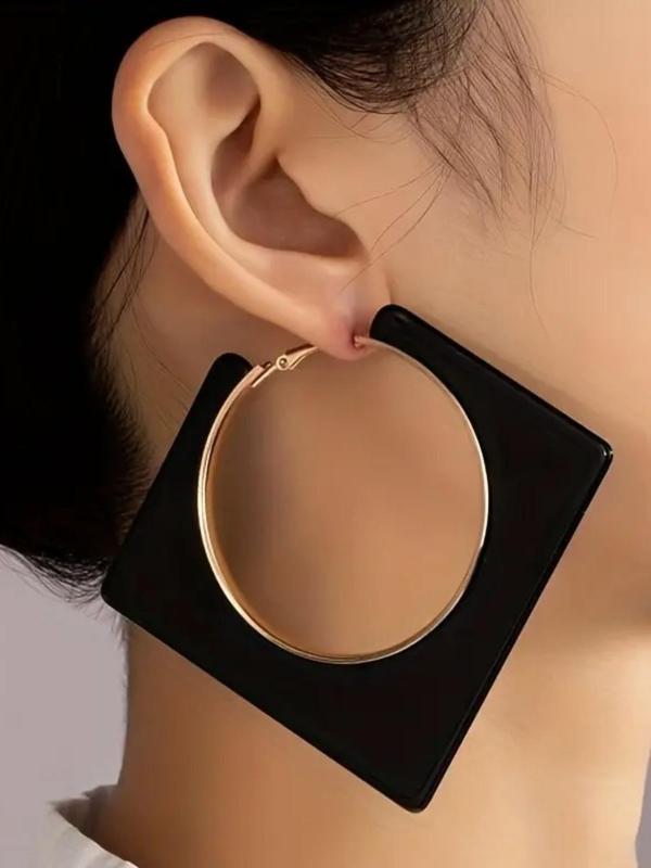 1 Pair Asymmetrical Design Dangle Earrings, Fashionable Acrylic Earrings for Women, Daily Use, Daily Clothing Decor, Trendy All-match & Exquisite Jewelry for Birthday Gift