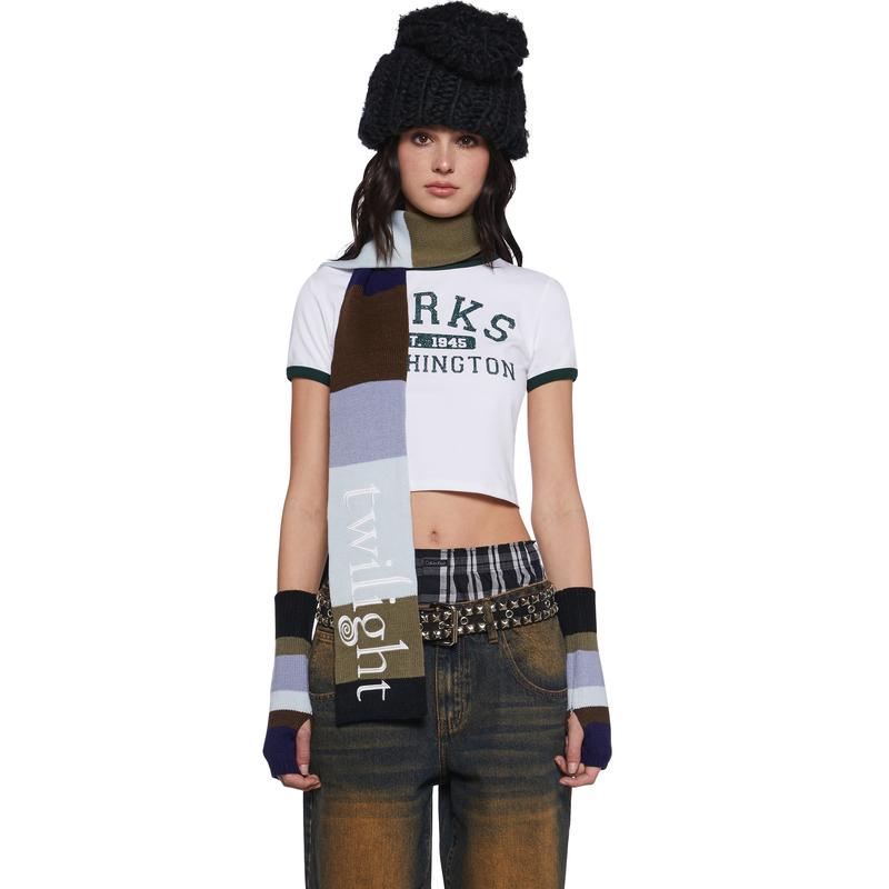 Premonitions Striped Scarf