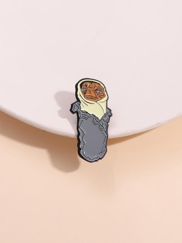 Cartoon Mexican Burrito Brooch, Cute Fashion Alloy Badge for Daily Clothing Decor, Trendy All-match & Exquisite Brooch for Birthday Gift
