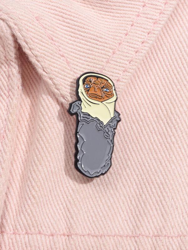 Cartoon Mexican Burrito Brooch, Cute Fashion Alloy Badge for Daily Clothing Decor, Trendy All-match & Exquisite Brooch for Birthday Gift