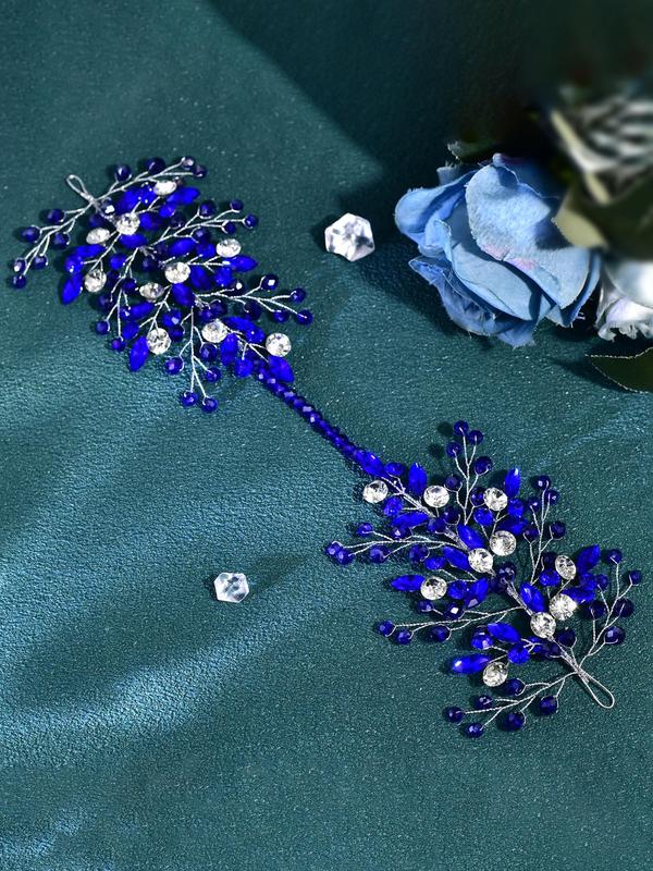 Artificial Crystal Decorated Bridal Headband, Elegant Rhinestone Decorated for Wedding Bridal Party Formal Occasions, Fashion Hair Accessories for Women