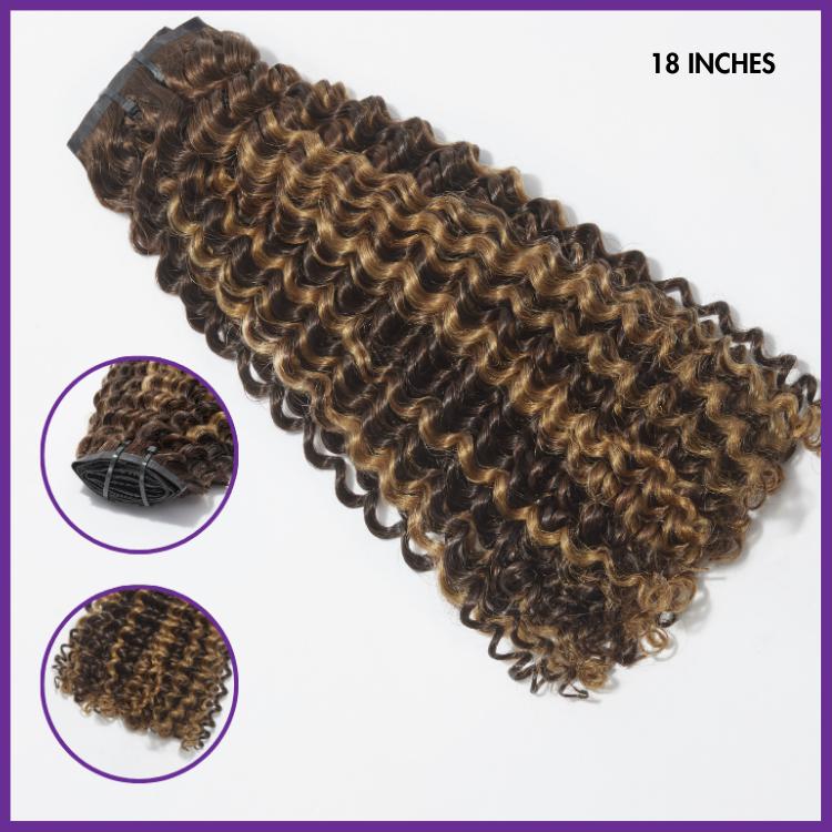 LUVME 100% Virgin Human Hair Extensions 135g Pack Straight, Body Wave, Kinky Curly, Yaki Straight Clip-In 02ACCU