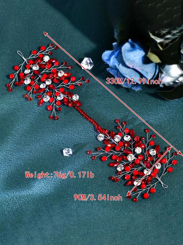Artificial Crystal Decorated Bridal Headband, Elegant Rhinestone Decorated for Wedding Bridal Party Formal Occasions, Fashion Hair Accessories for Women