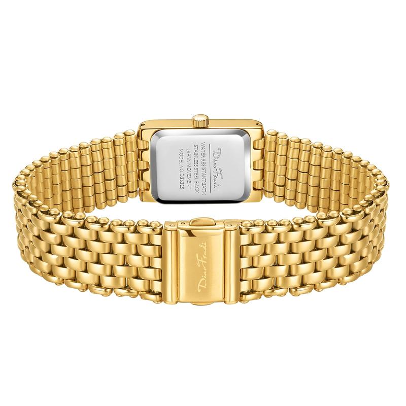 Diaofendi Small Gold Watches for Women Vintage Ladies Quartz Wrist Watches Stainless Steel Band Womens Gold Watch Luxury Bracelet Tools Included