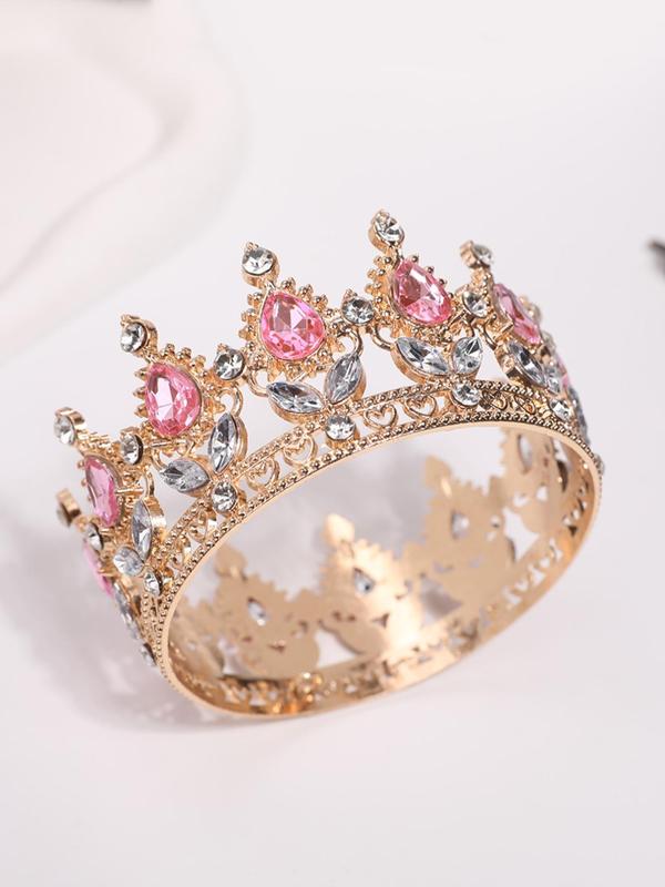 Rhinestone Crown for Wedding Bridal, Elegant Headwear for Party, Fashion Accessories for Women & Girls