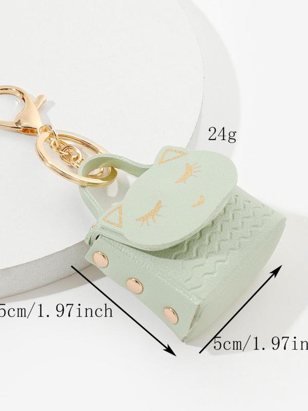 2024 Trendy Cat Coin Purse Design Key Chain for Girl, Fashionable Alloy Keyring for Car Keys for Women & Men, Retro Cute Accessories, Bag Charm Decoration