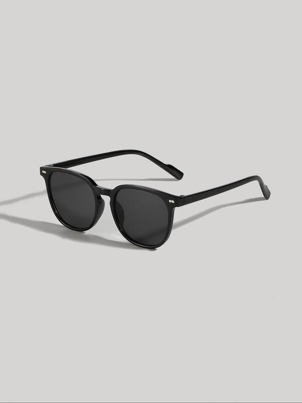 Unisex Vintage Square Frame Sunglasses, Retro Outdoor Sports Fashion Sunglasses, Trendy Accessories for Daily Use
