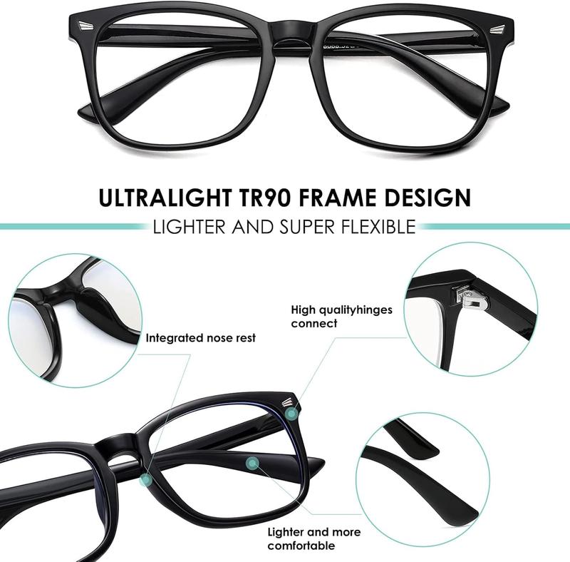 3PACK Blue Light Glasses for Woman Men Computer Blue Light Glasses