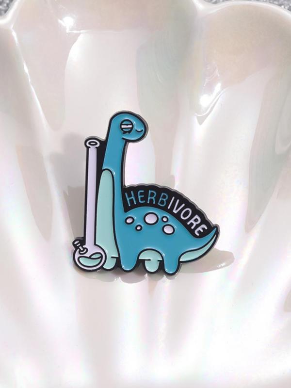 Cute Dinosaur Design Brooch, Fashion Brooch for Women & Men, Enamel Safety Pin Suitable for Backpacks, Jeans, Scarves, Hats Decoration