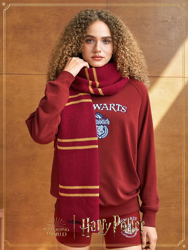 GLOWMODE x HARRY POTTER Soft Comfortable Warm Howarts House Embroidered Scarf