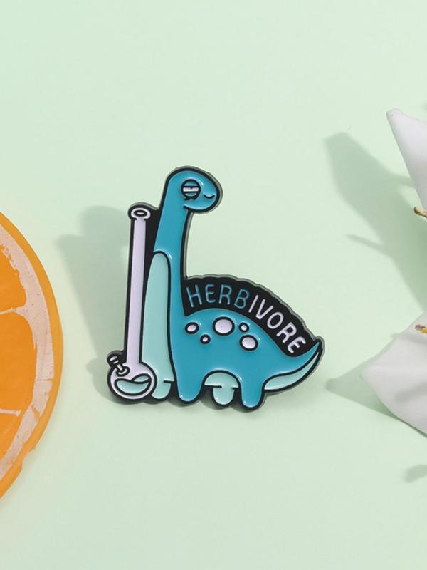 Cute Dinosaur Design Brooch, Fashion Brooch for Women & Men, Enamel Safety Pin Suitable for Backpacks, Jeans, Scarves, Hats Decoration