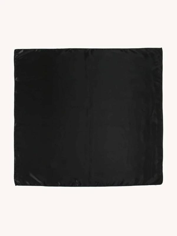 Women's Solid Color Satin Scarf, Fashionable Soft Scarf for Daily Wear, Casual Versatile Scarf for Women & Girls