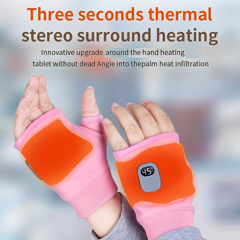 NEW Portable Heating Gloves with DigitalDisplay, 1 Pair Rechargeable HandWarmer, Heated Gloves with ThreeTemperature Modes for Home Use，Christmas Gifts，Halloween Gifts，Holiday Gifts，Couple gloves