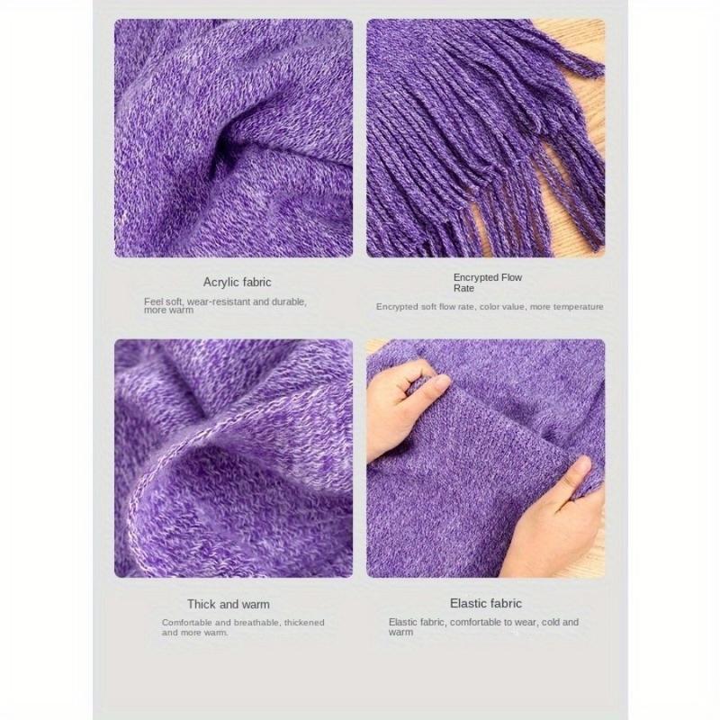 Winter essentials: Comfortable three-piece knitted hat, scarf, and gloves - thick, soft, windproof, and warm, the ultimate cold protection for autumn and winter