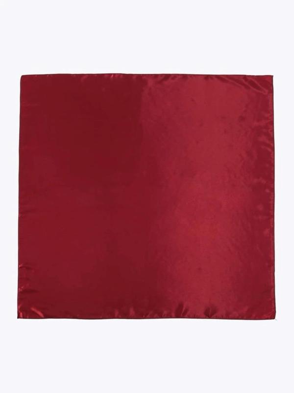 Women's Solid Color Satin Scarf, Fashionable Soft Scarf for Daily Wear, Casual Versatile Scarf for Women & Girls