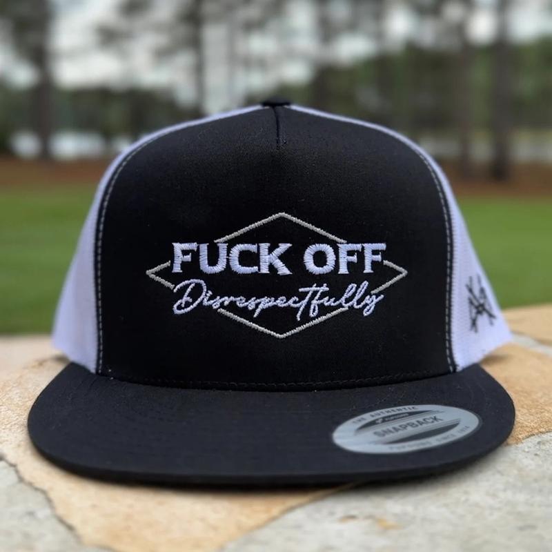 F off Disrespectfully Trucker Hat by The Mad Hatter Company