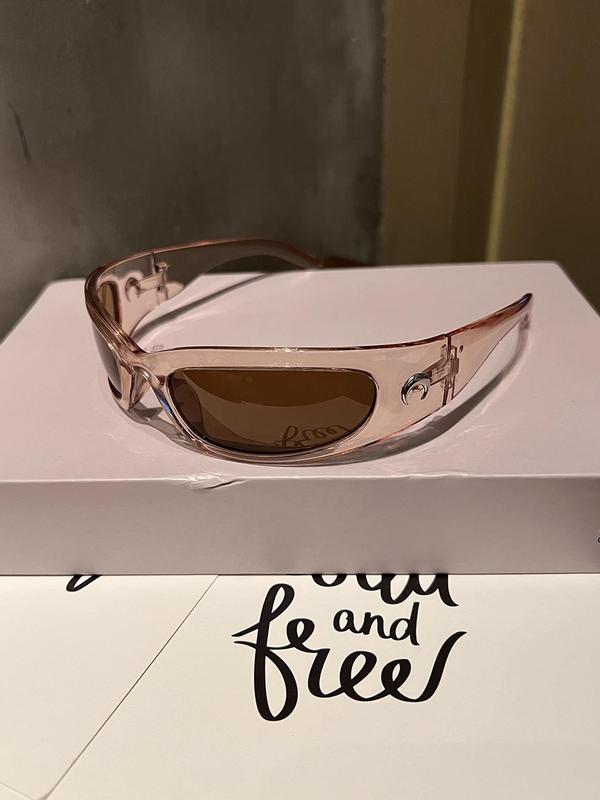 Unisex Punk Style Tinted Lens Sports Sunglasses, Summer Trendy Casual Sunglasses for Everyday Use, Fashion Accessories for Outdoor Activities