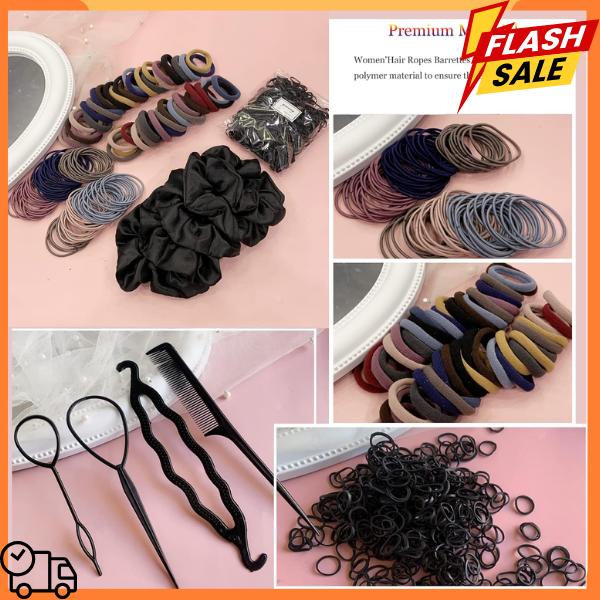 YANRONG 755PCS Hair Accessories For Thick and Curly  for Woman Set Seamless Ponytail Holders Variety Hair Scrunchies Hair Bands Scrunchy Hair Ties