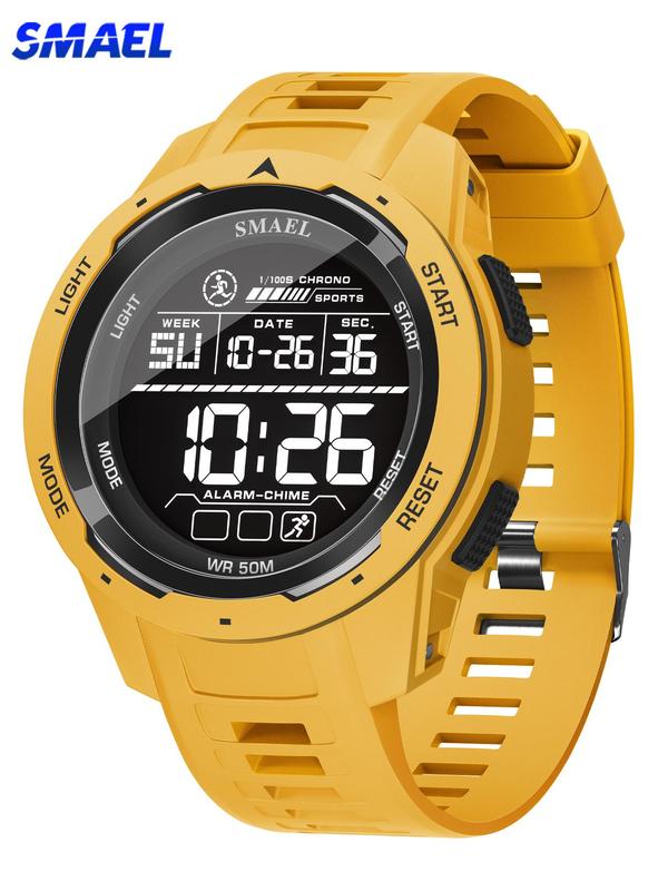 Men's Sportive Digital Watch, Calendrier Digital Watch with Luminous Dial, Waterproof Multifunctional Watch with Digital Display for Men