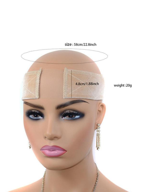 Adjustable Lace Wig Grip Band, 2024 New Style Solid Color Headband for Wig, Hair Wig Accessories for Women & Girls, No-slip Wig Accessories for Hair Wigs
