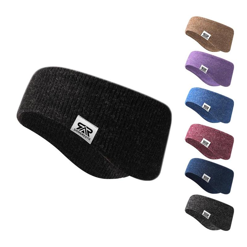 Winter Cable Knitted Headband, 1 Count Warm Knit Winter Ear Warmer Headband, Sports Headband for Women & Men, Sports & Outdoor Accessories