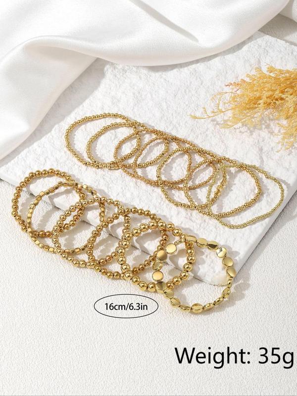 2024 New Style Boho Style Beaded Bracelet, Fashionable Elastic Bracelet for Women & Girls, Trendy All-match & Exquisite Matching Bracelet for Birthday Gift