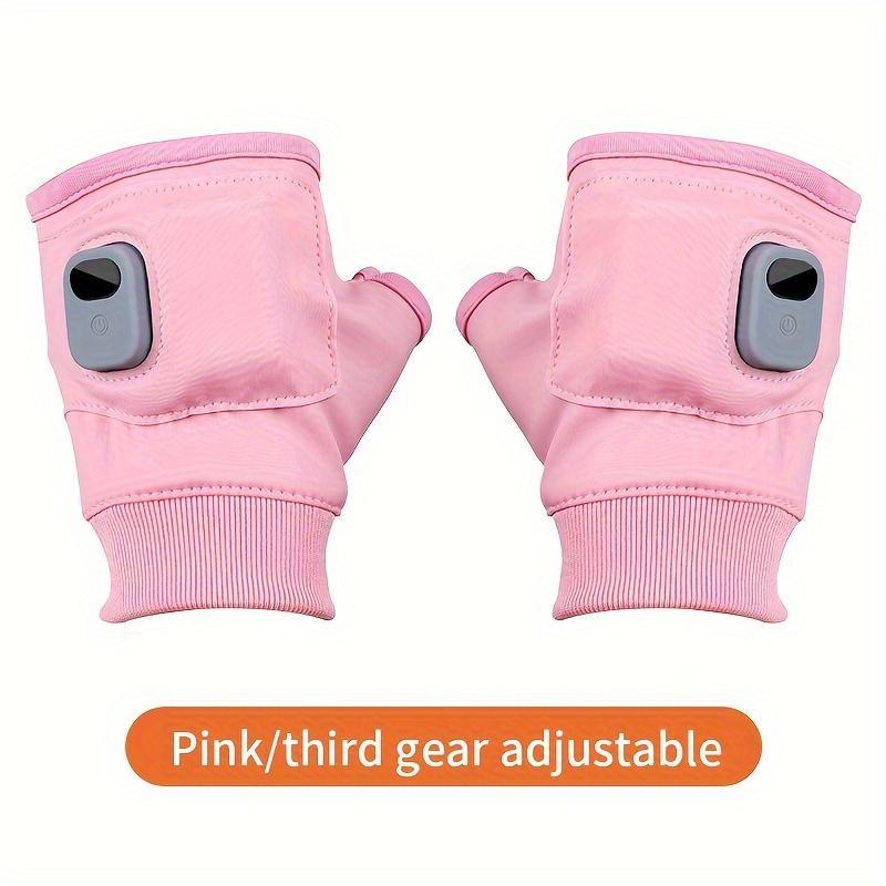 USB Rechargeable Hand Warmer, 2 Counts set Portable Heated Gloves, Quick Heating Hand Warmer for Men & Women (Do Not Wash)
