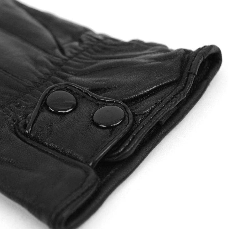Men's Genuine Leather Winter Gloves with Soft Acrylic Lining