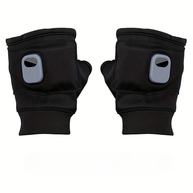 USB Rechargeable Hand Warmer, 2 Counts set Portable Heated Gloves, Quick Heating Hand Warmer for Men & Women (Do Not Wash)