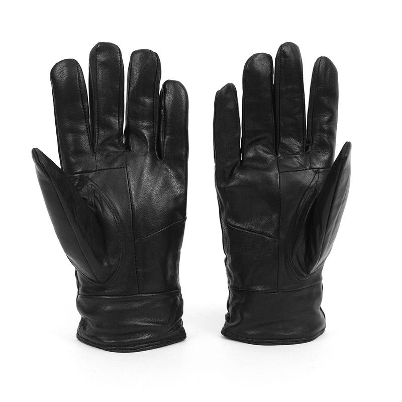 Men's Genuine Leather Winter Gloves with Soft Acrylic Lining