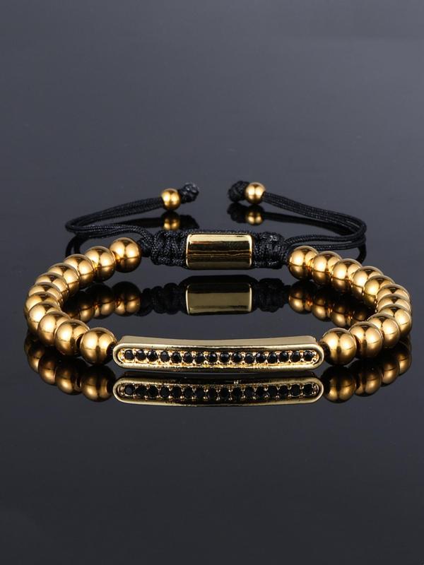 Men's Punk Style Crown Design Bangle Bracelet, Fashion Jewelry for Party, Daily Clothing Decor, Trendy All-match & Exquisite Matching Bracelet for Birthday Gift