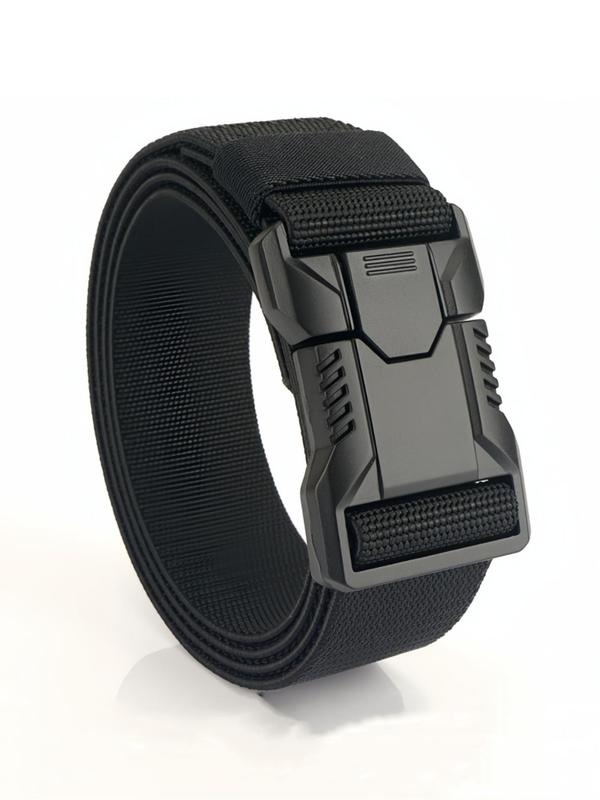 Men's Casual Plain Color Tape Belt, Fashionable Elastic Belt for Daily Clothing Decor, Trendy All-match & Exquisite Belt for Birthday Gift