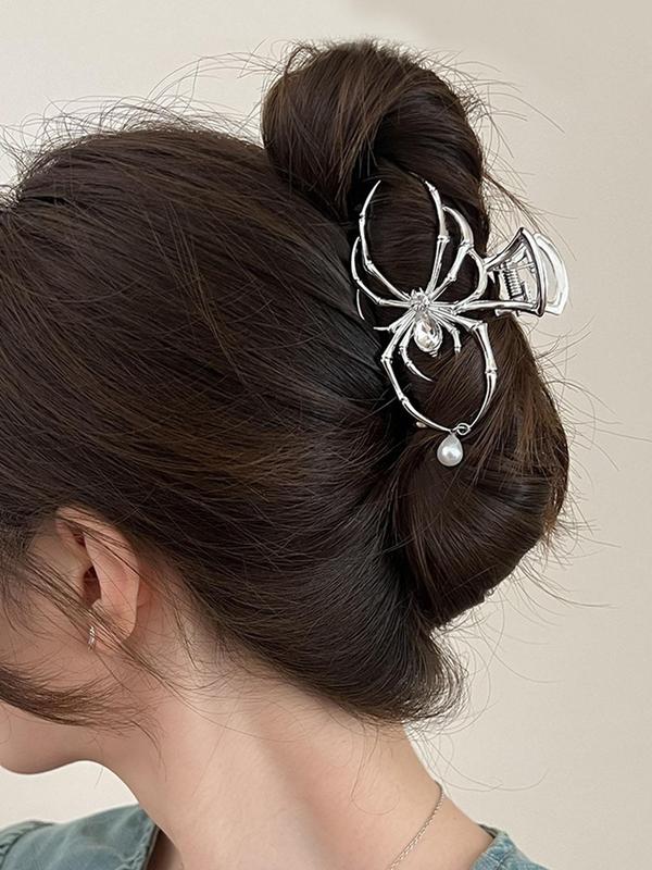 Spider Design Hair Claw, Punk Style Hair Accessories for Women & Girls, Creative Funny Hairwear for Daily Used