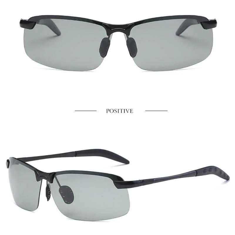 Photochromic Sports Sunglasses with Polarized Lens for Men and Women Outdoor Driving Cycling Fishing 100% UV400 Protection Anti Glare Eyeglasses