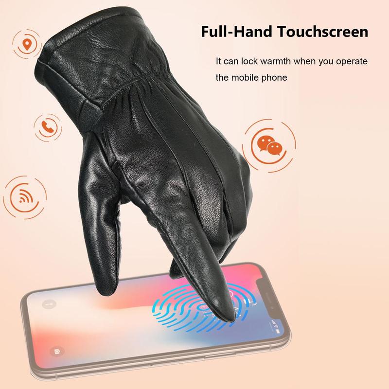 Winter Motorcycle Gloves, Warm Lining Sports Gloves, Windproof & Waterproof Gloves for Men & Women