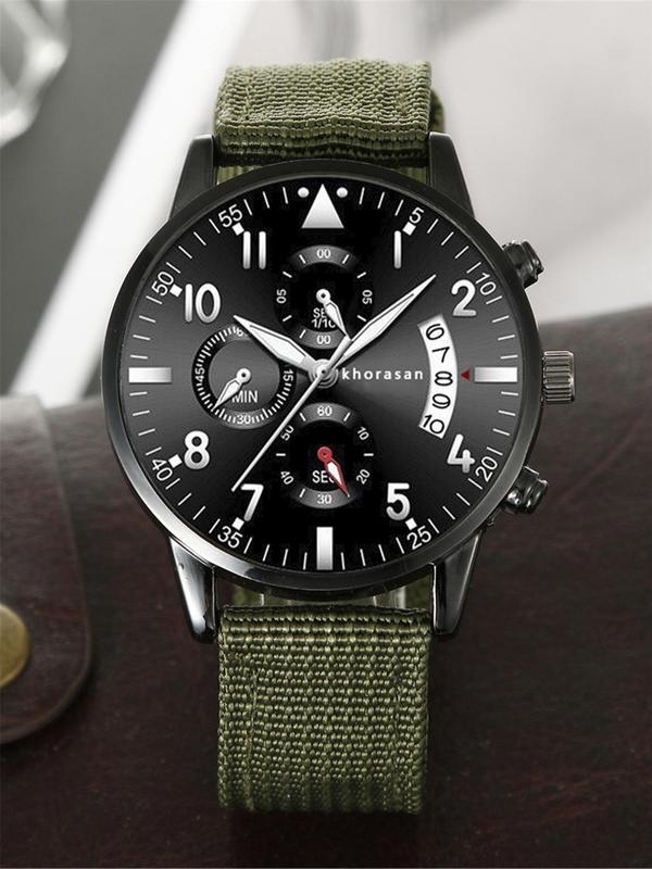 Men's Casual Round Dial Analog Quartz Watch & Accessories Set, Including Wristwatch & Sunglasses & Belt & Purse & Keychain, Trendy Exquisite Watch Set for Gift, With Box
