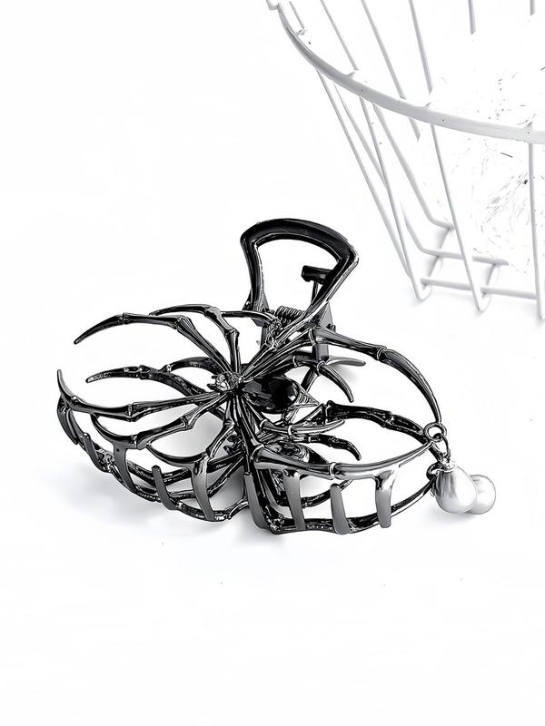 Spider Design Hair Claw, Punk Style Hair Accessories for Women & Girls, Creative Funny Hairwear for Daily Used