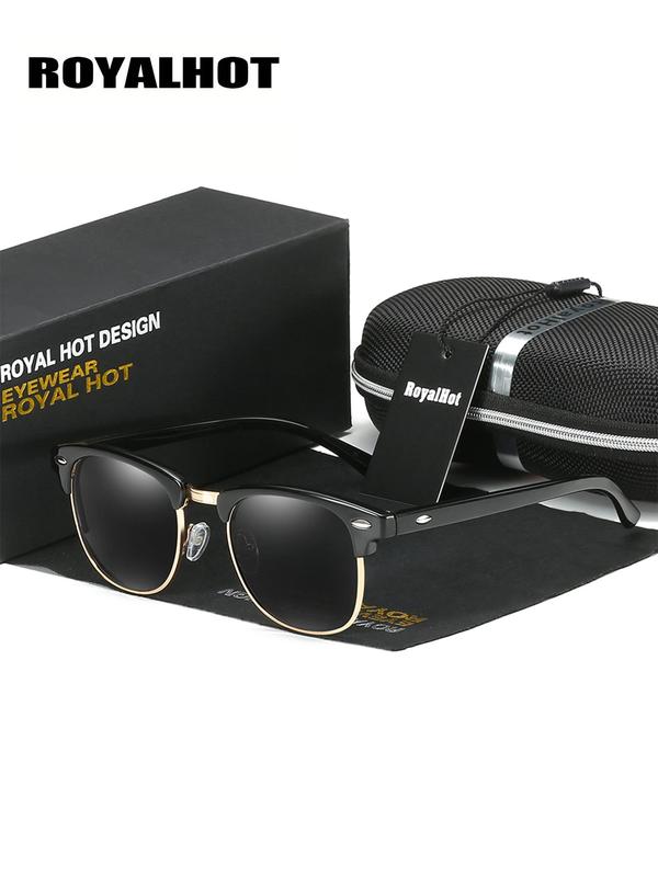 Business Polarized Sunglasses for Men for Gift, Travel Essentials, 2024 Summer Classic Sunglasses for Women, Chic Accessories for Driving, with Glasses Cloth & Storage Box