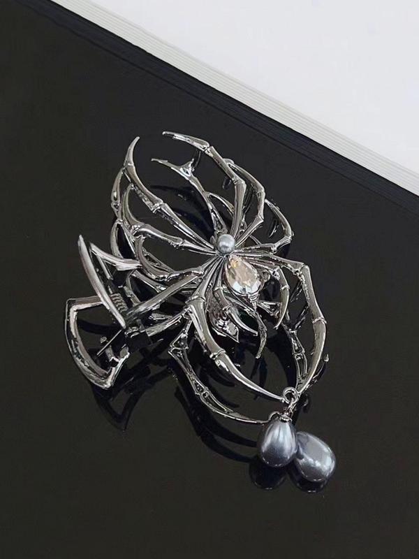 Spider Design Hair Claw, Punk Style Hair Accessories for Women & Girls, Creative Funny Hairwear for Daily Used