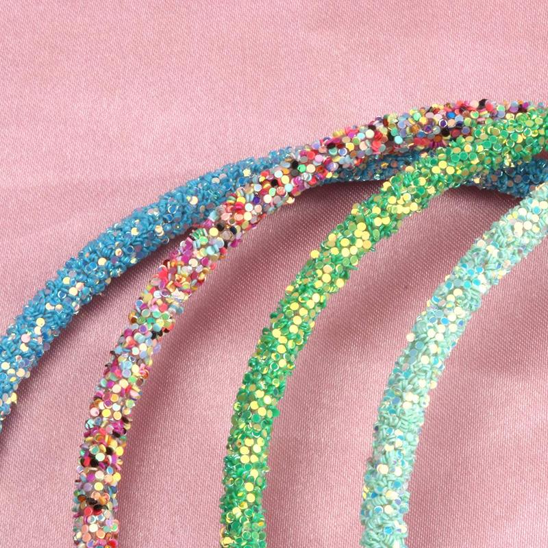 14pcs Glitter Headbands for Girls Skinny Sparkle Hairbands Women Hair Loop Hair Accessories