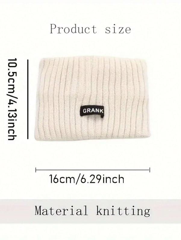 2pcs Women Knitted Ear Warmer Headbands, Solid Color Windproof Hair Accessories Halloween