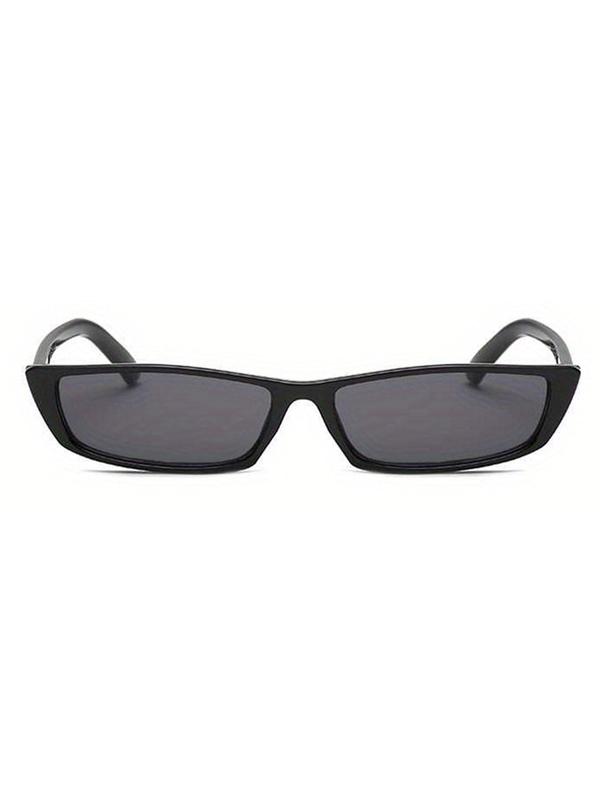 Unisex Vintage Simple Style Sunglasses (1 Pair), Trendy Casual Flat Top Sunglasses for Everyday Use, Retro Fashion Accessories for Outdoor Activities